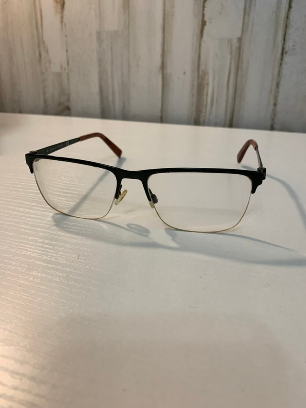 Ralph Lauren Frames Unisex 55-17-140 Black Half Rim